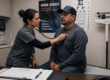 Occupational health exam showing pre-employment physicals for risk management