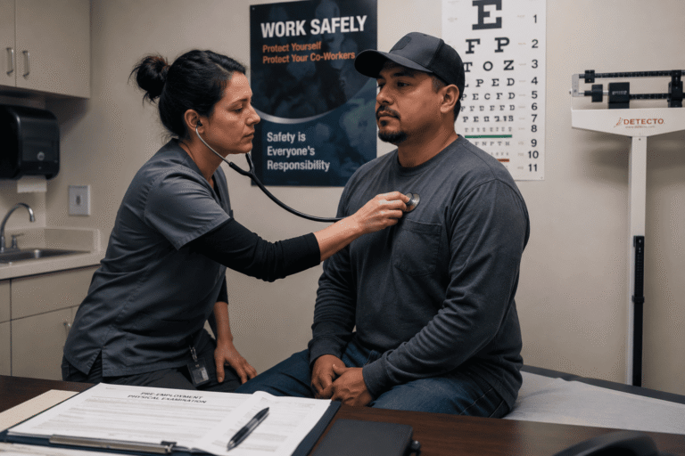 image-pre-employment-physicals-risk-management Occupational health exam showing pre-employment physicals for risk management